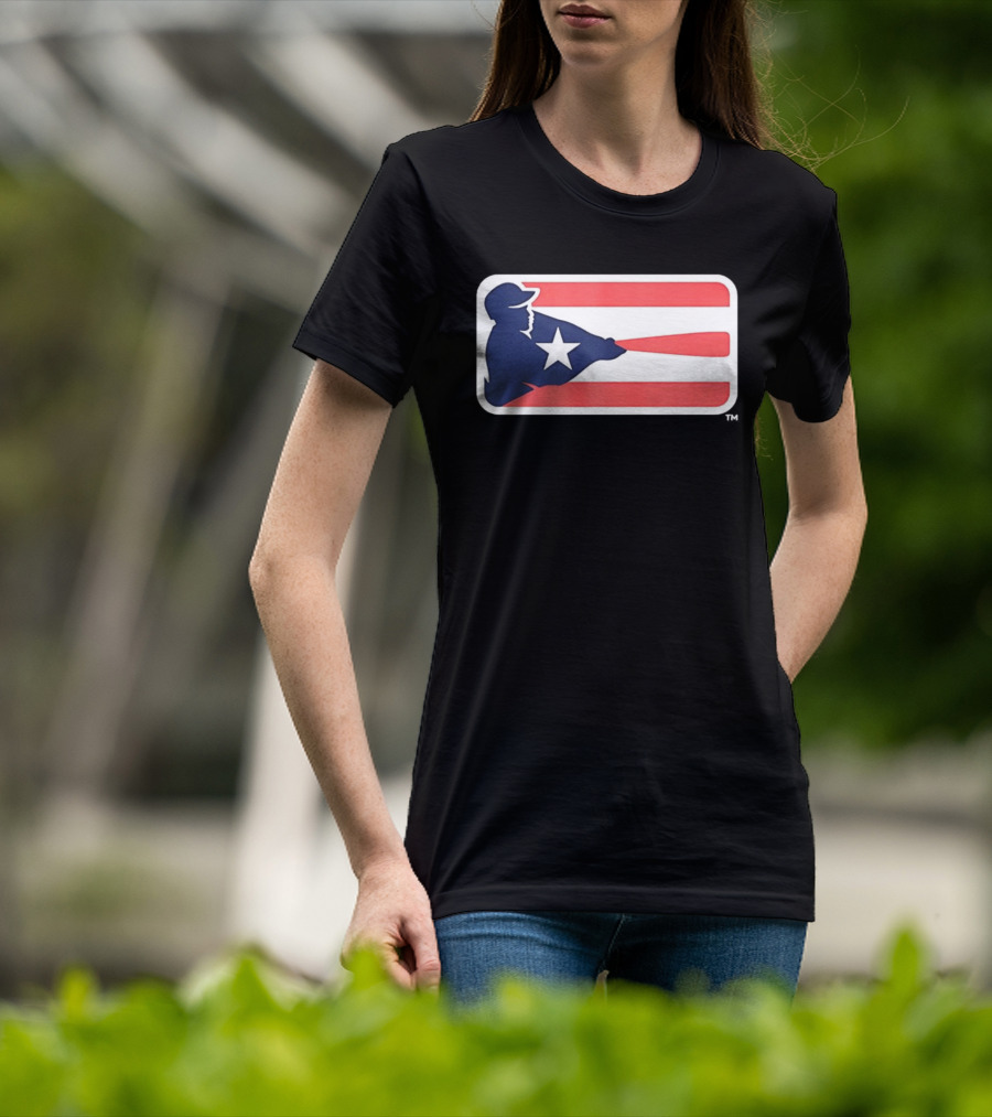 Liga De Béisbol Profesional Roberto Clemente MLB Puerto Rico Flag Baseball Player Star T-Shirt