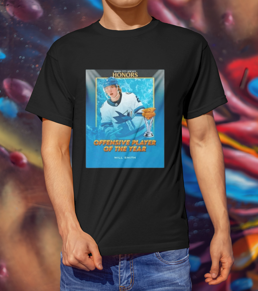 Shark City Hockey Honors Offensive Player Of The Year Will Smith San Jose Sharks T-Shirt