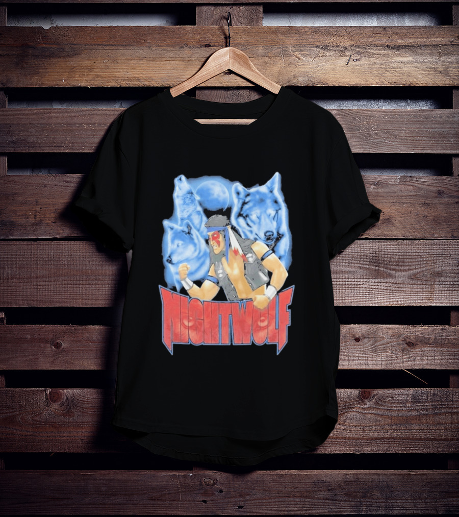 Nightwolf Mortal Kombat Klassic Ultimate MK3 Wolves Moonfighter T-Shirt