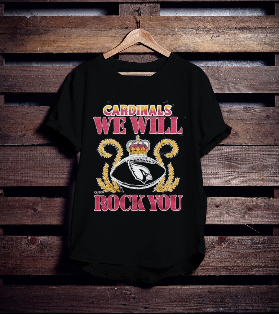 Arizona Cardinals 2026 We Will Rock You Queen Tri Blend Homage T-Shirt
