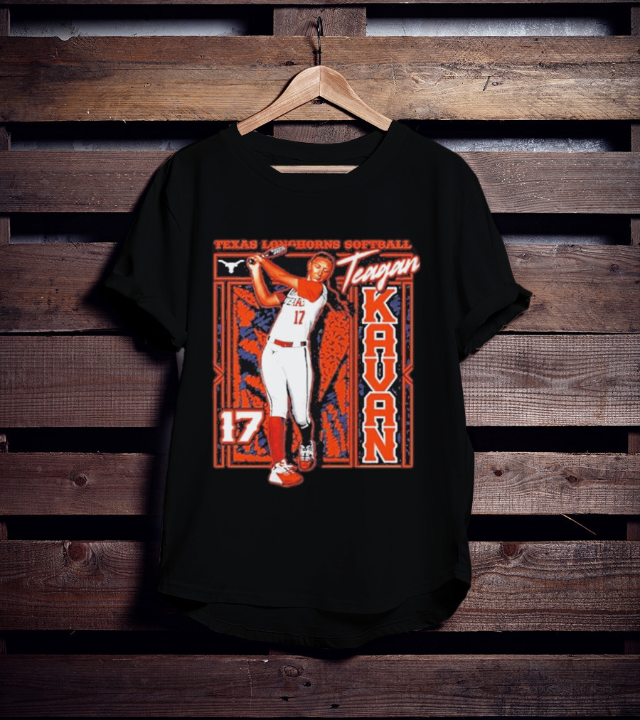 Teagan Kavan 17 Texas Longhorns Softball Team Player T-Shirt