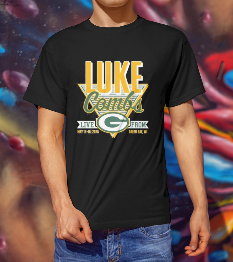 Luke Combs Live May 15 16 2026 Green Bay Wisconsin Packers T-Shirt