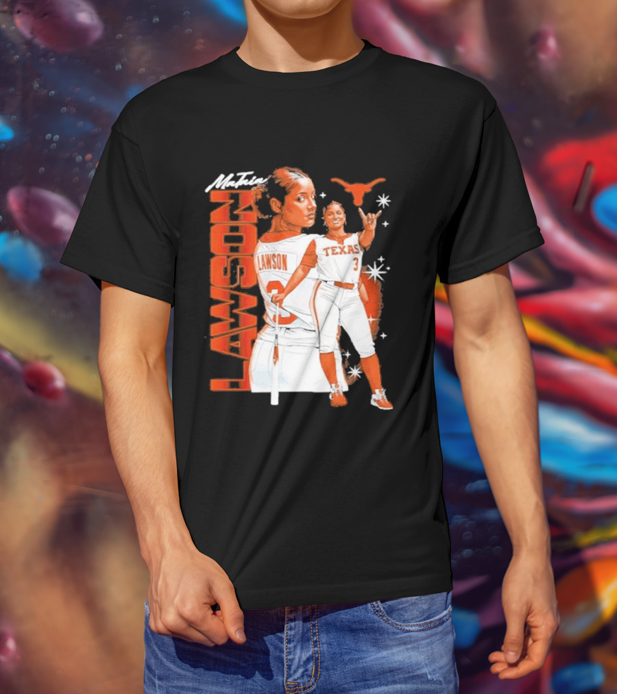 Mataia Lawson Texas Longhorns Softball Player Number 3 T-Shirt