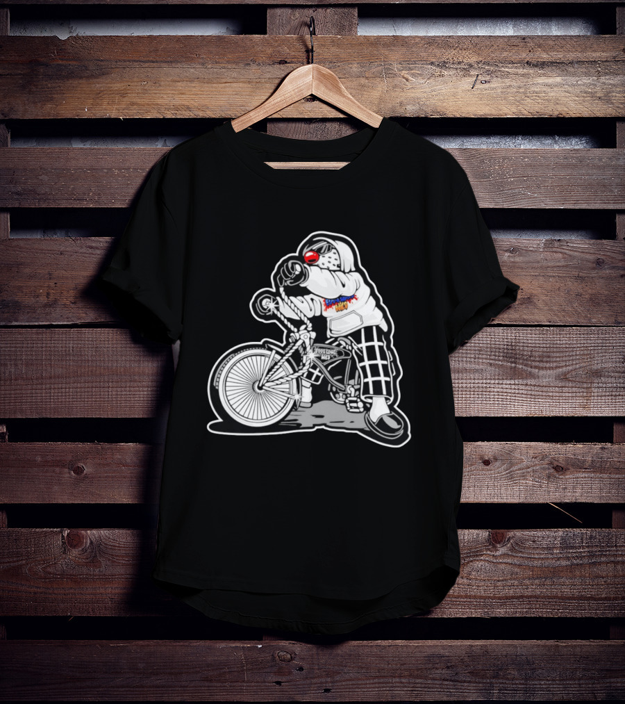 Foos Gone Wild Lowrider Bike Masked T-Shirt