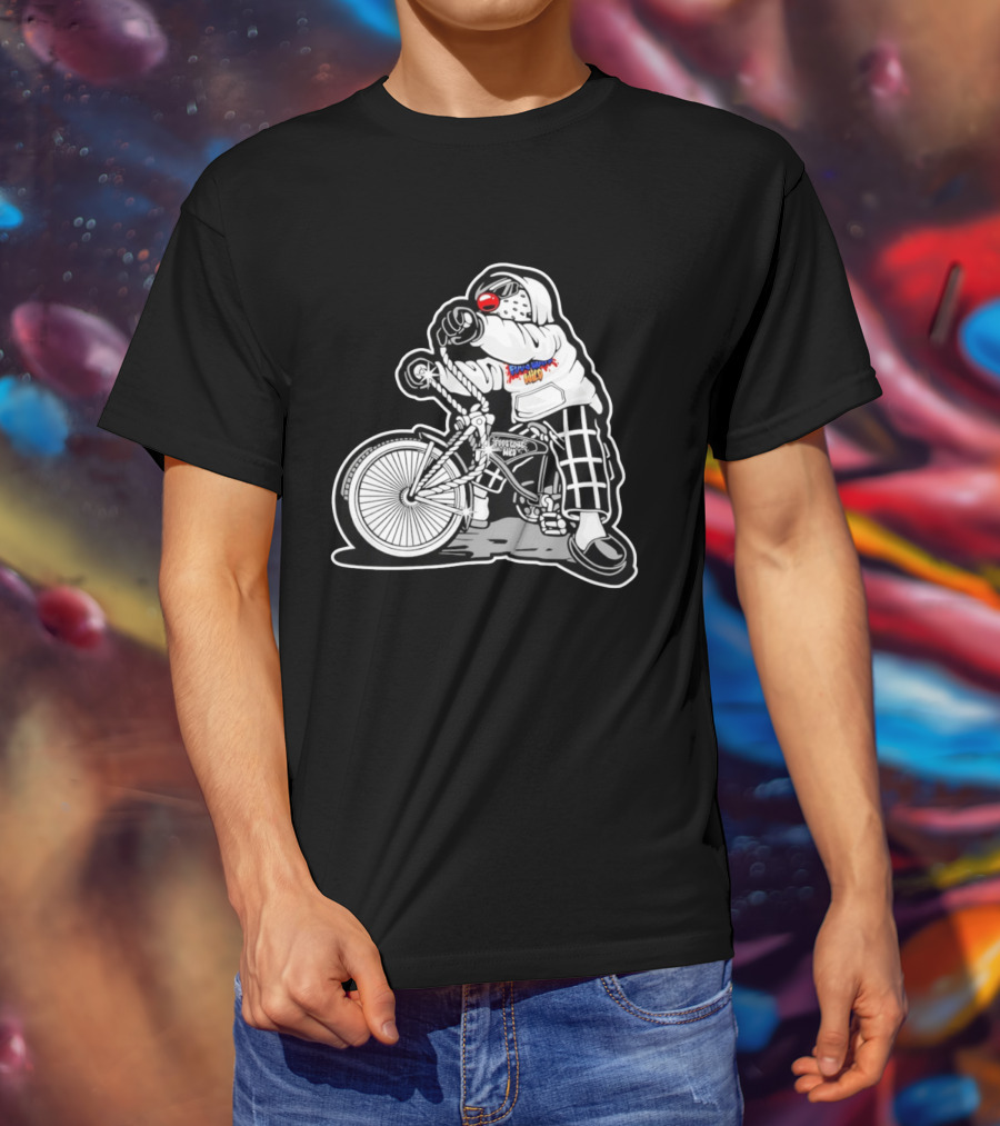 Foos Gone Wild Lowrider Bike Masked T-Shirt