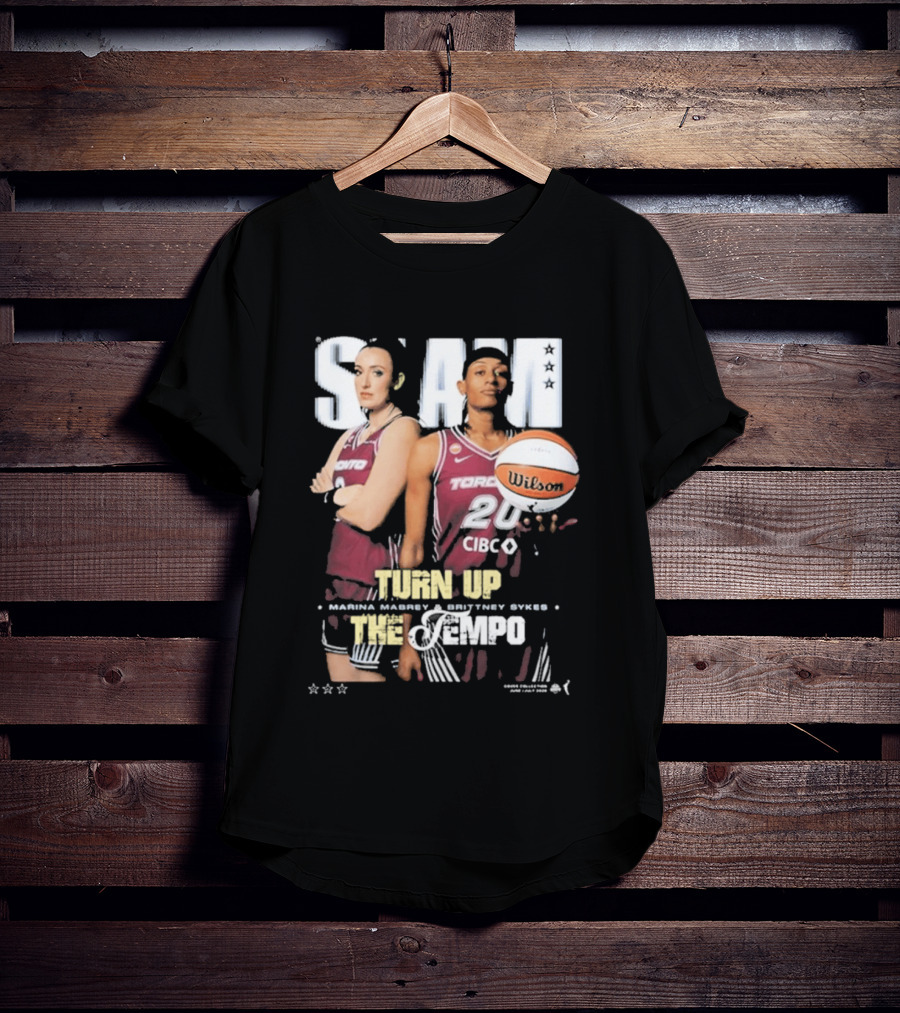 Slam 262 Turn Up The Tempo Marina Mabrey Brittney Sykes Toronto CIBC T-Shirt