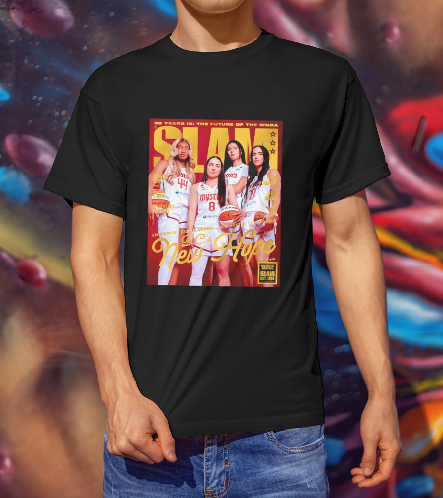 SLAM Gold Edition 30 Years WNBA Future D.C.'s New Hope Mystics T-Shirt