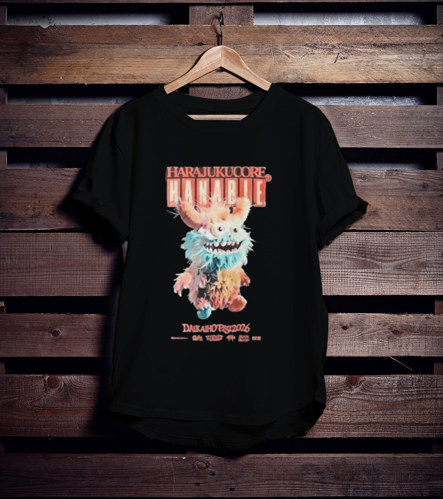 Harajukucore Hanabie Daikaiho Fest 2026 Anime Monster Tokyo Japan T-Shirt