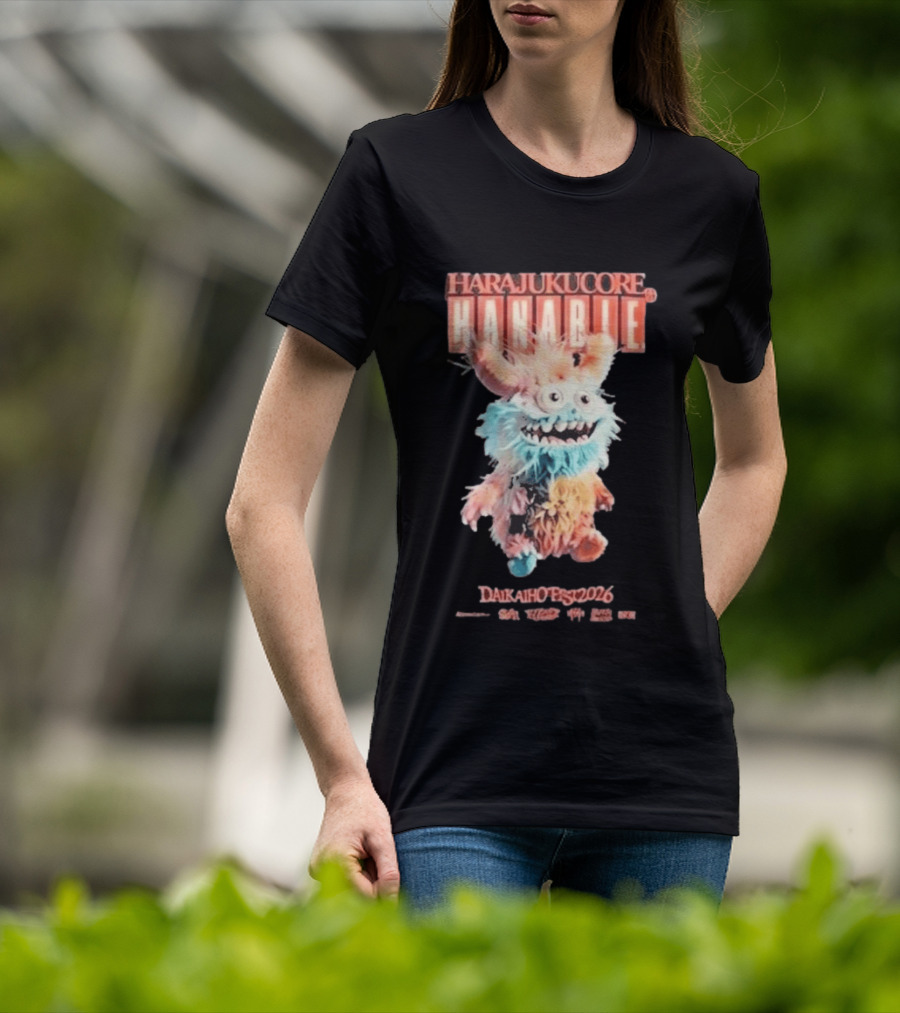 Harajukucore Hanabie Daikaiho Fest 2026 Anime Monster Tokyo Japan T-Shirt