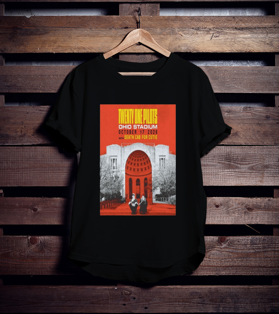 Twenty One Pilots Ohio Stadium October 17 2026 With Death Cab For Cutie T-Shirt
