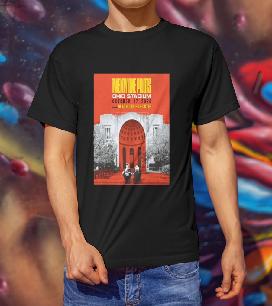 Twenty One Pilots Ohio Stadium October 17 2026 With Death Cab For Cutie T-Shirt