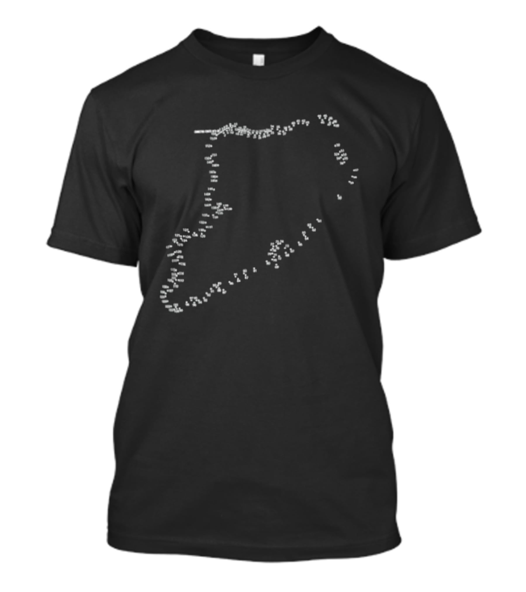 Staten Island Connect The Dots Outline Puzzle T-Shirt