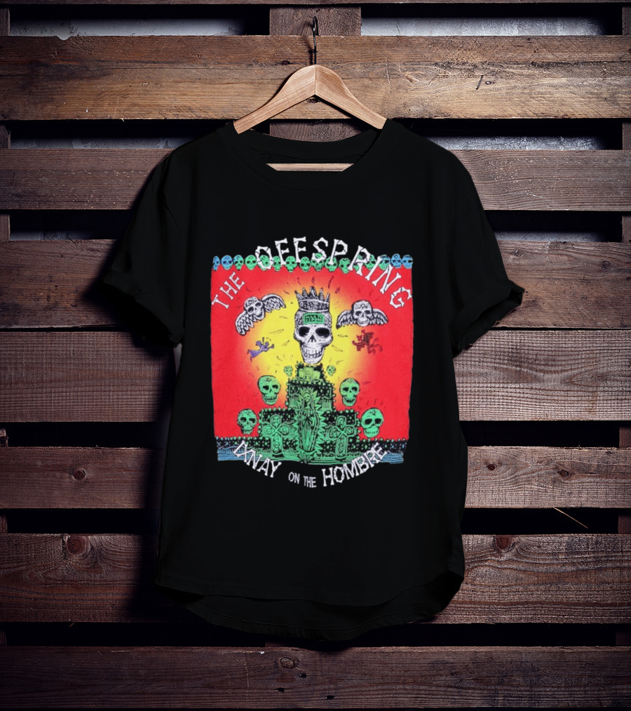 The Offspring Ixnay On The Hombre Skeleton Skulls Crown T-Shirt