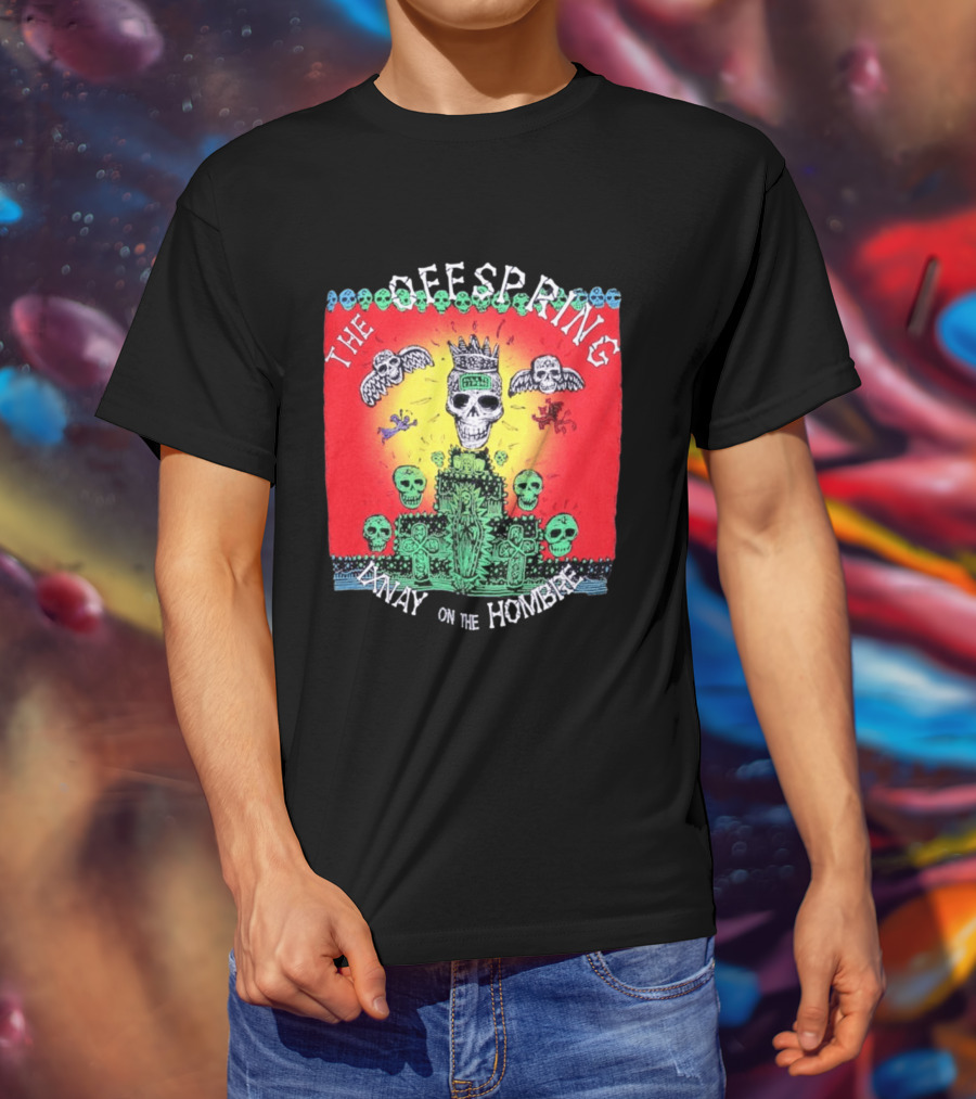 The Offspring Ixnay On The Hombre Skeleton Skulls Crown T-Shirt