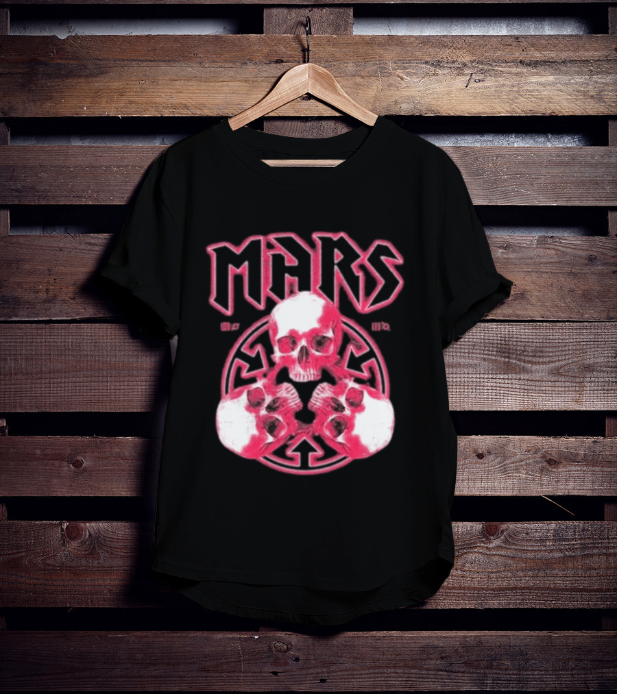 Thirty Seconds To Mars 2027 European Tour Red Skulls MARS T-Shirt