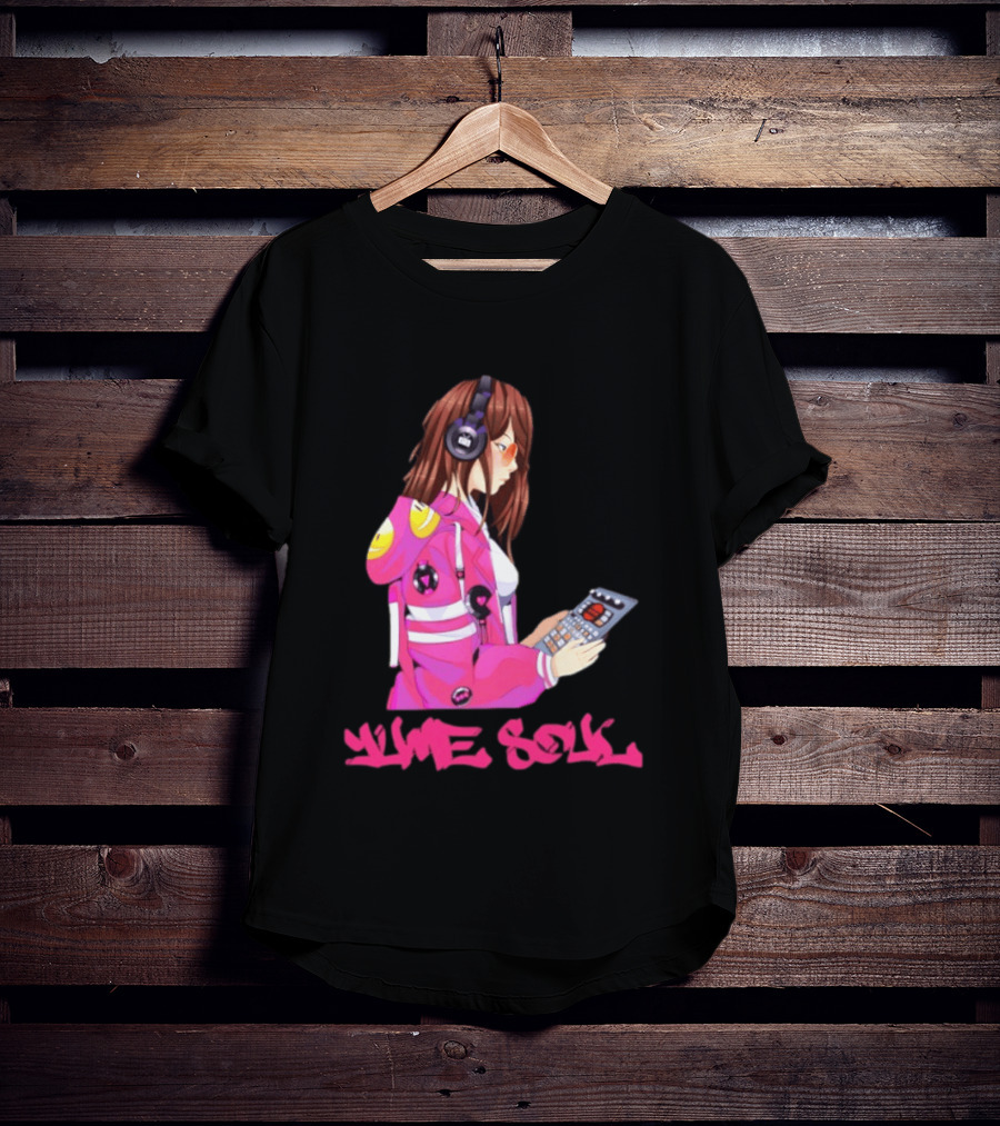 Yume Soul Anime Girl With Headphones And Game Controller T-Shirt