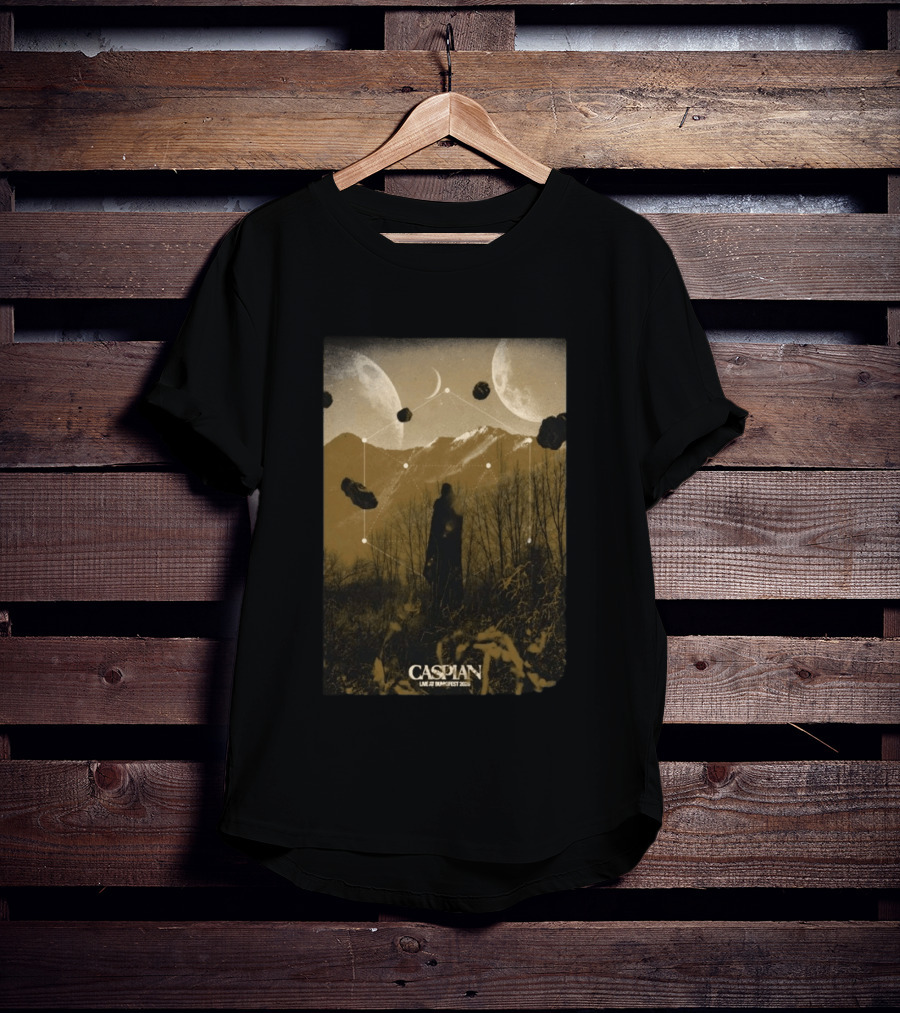 Caspian Zottegem Belgium Live At DunkFest 2026 Celestial Mountain Scene T-Shirt