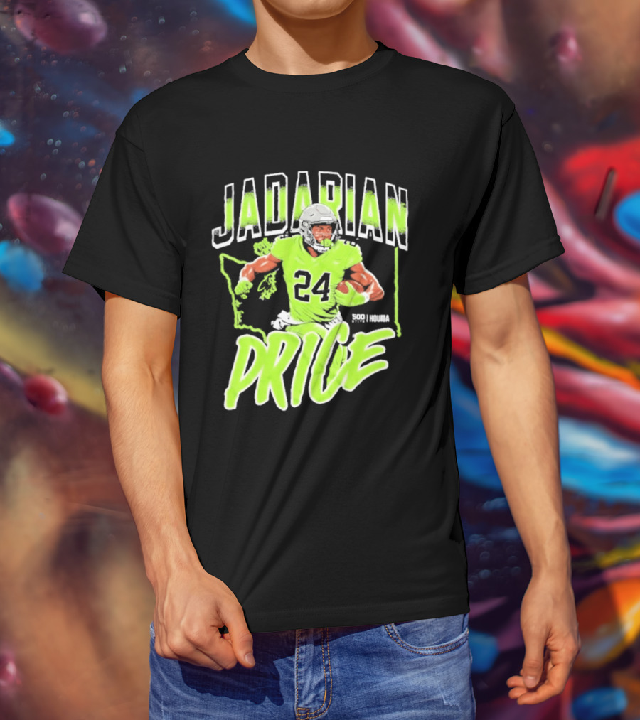 Jadarian Price 24 Seattle Football Running Back T-Shirt