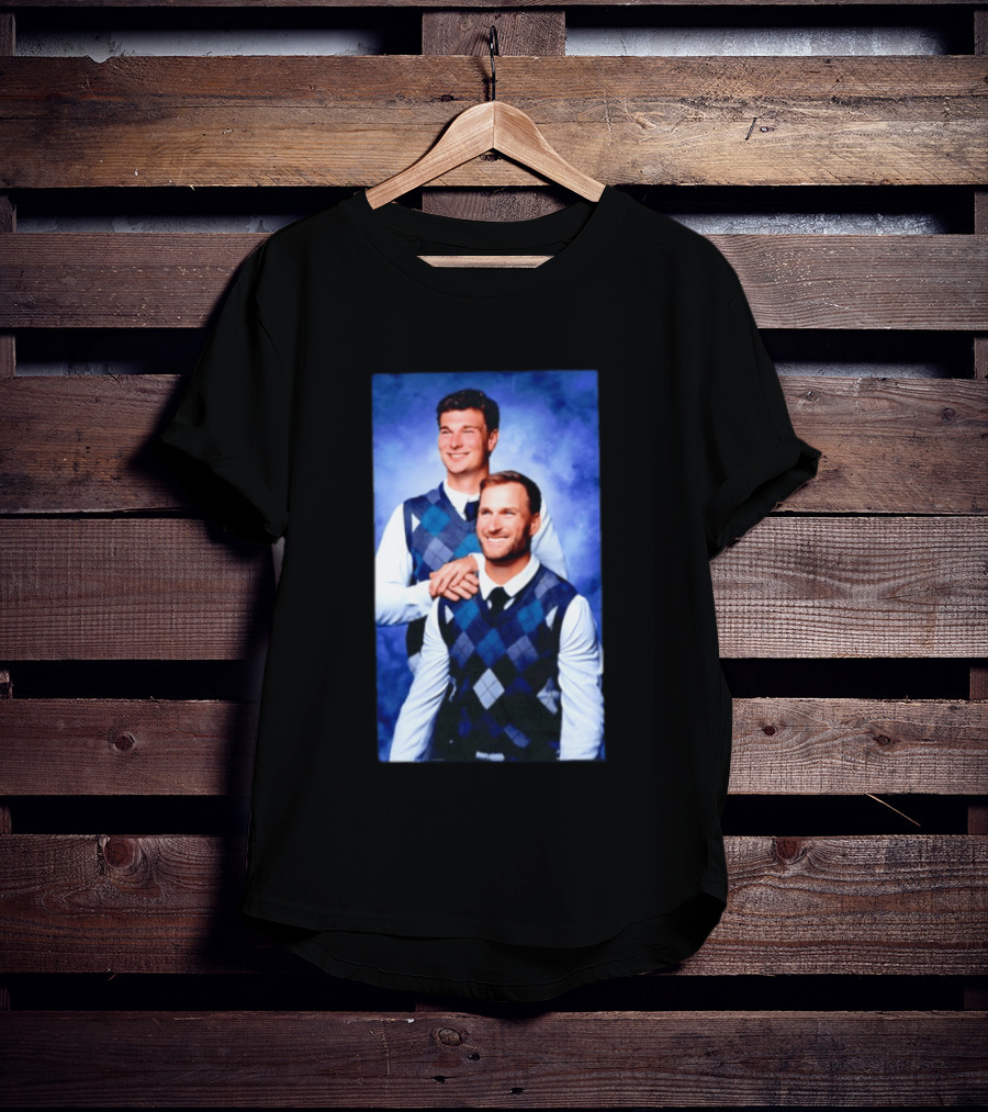 Kirk Cousins Fernando Mendoza Raiders Step Brothers Argyle Sweater Duo T-Shirt