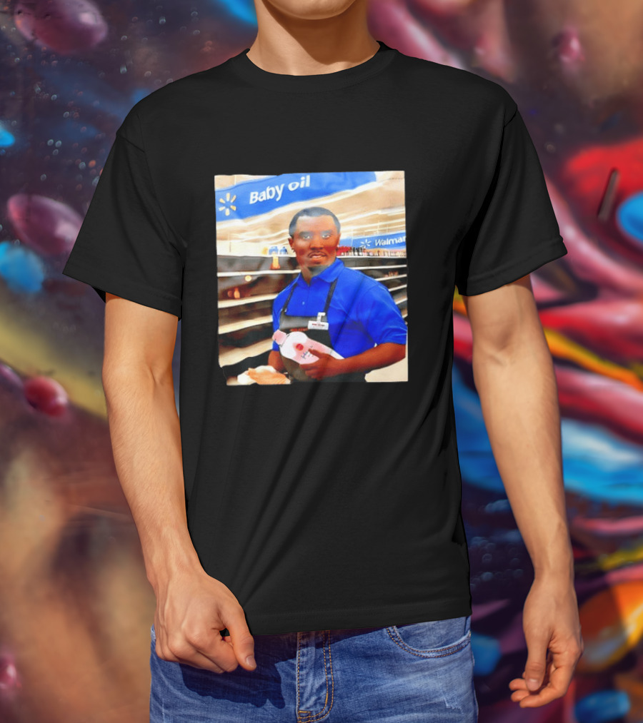 Walmart Baby Oil Diddy Employee Aisle T-Shirt