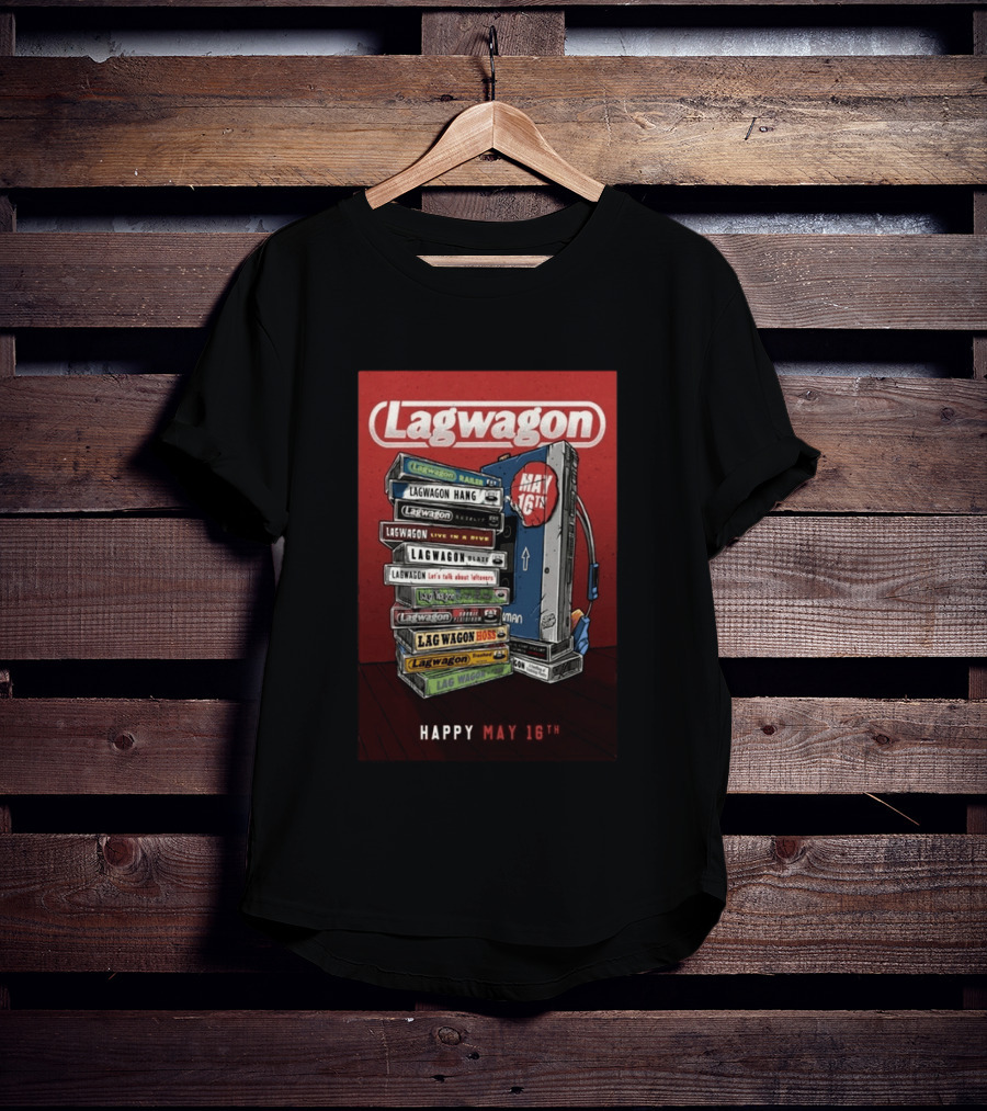 Lagwagon Happy May 16th Tour San Francisco 2026 T-Shirt