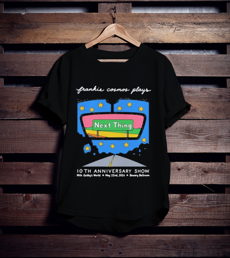 Frankie Cosmos 10th Anniversary Show May 22 2026 Bowery Ballroom Next Thing Live Performance T-Shirt