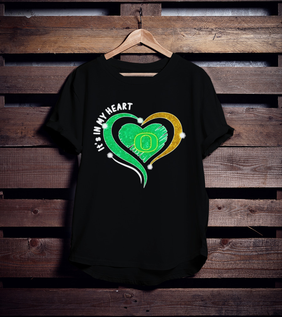Oregon Ducks Heart 2026 Football Fan Pride T-Shirt