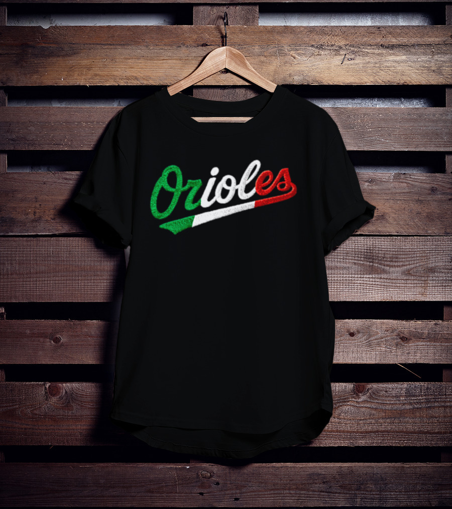 Orioles Italian Heritage Night Giveaway 2026 Flag T-Shirt