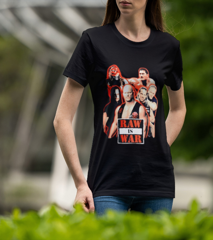 WWE Raw Is War Legends Kane Stone Cold Undertaker Shawn Michaels Triple H T-Shirt