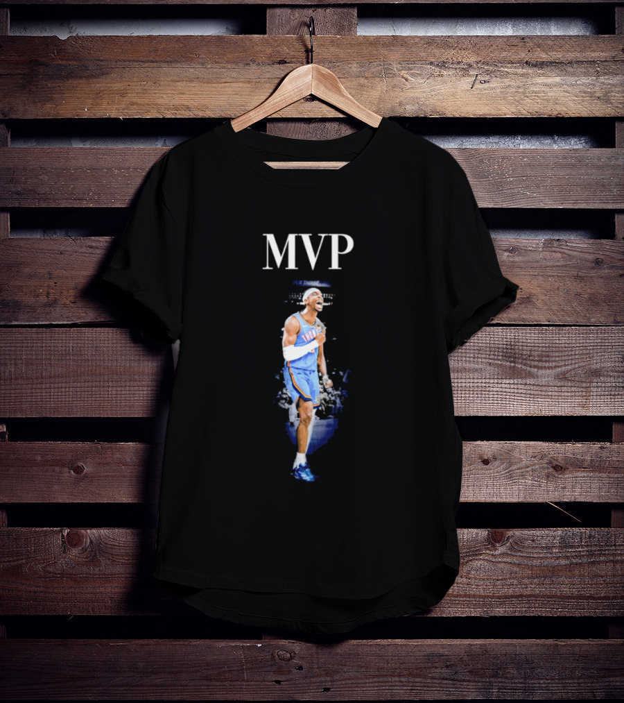 Shai Gilgeous Alexander MVP Back To Back NBA Oklahoma City Thunder T-Shirt