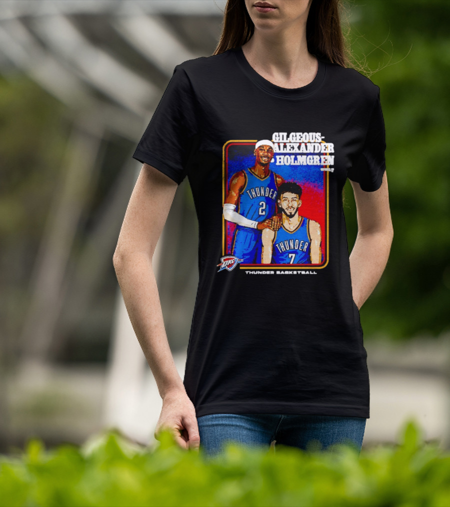 Gilgeous Alexander Holmgren OKC Thunder Basketball Step Brothers T-Shirt