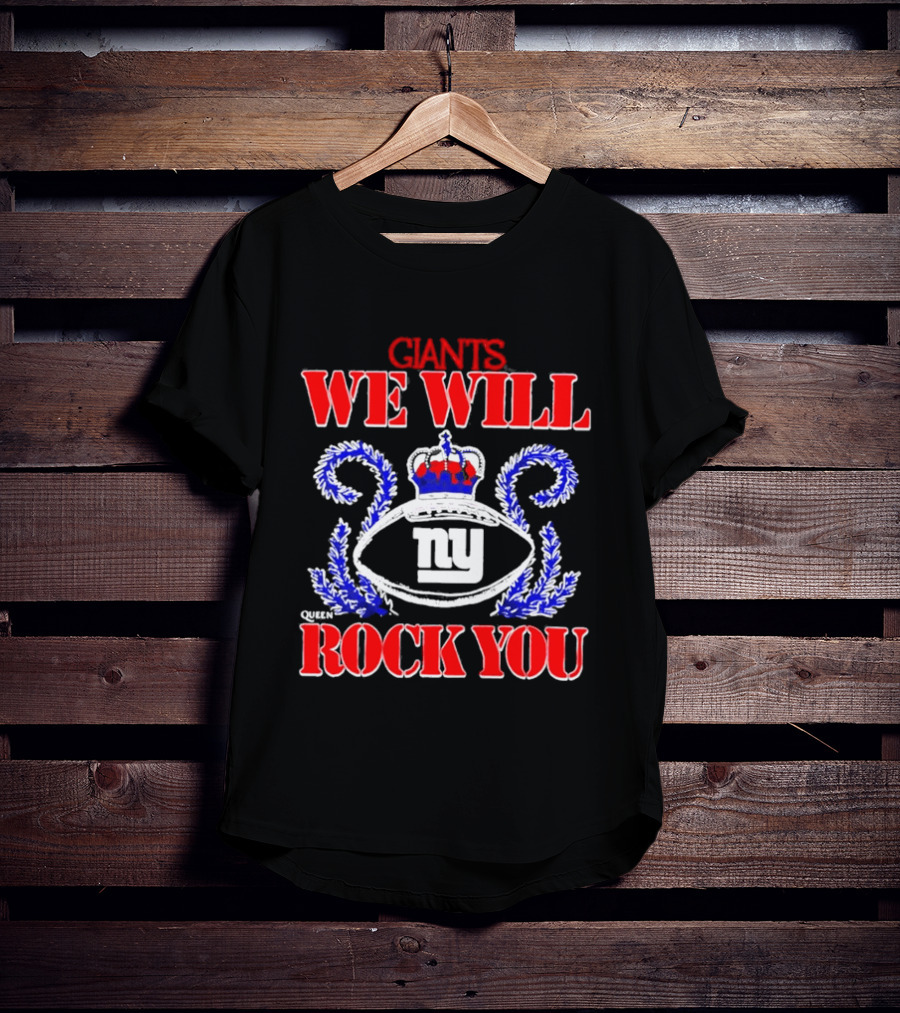 Giants We Will Rock You 2026 NY Tri Blend Homage Schedule Queen T-Shirt