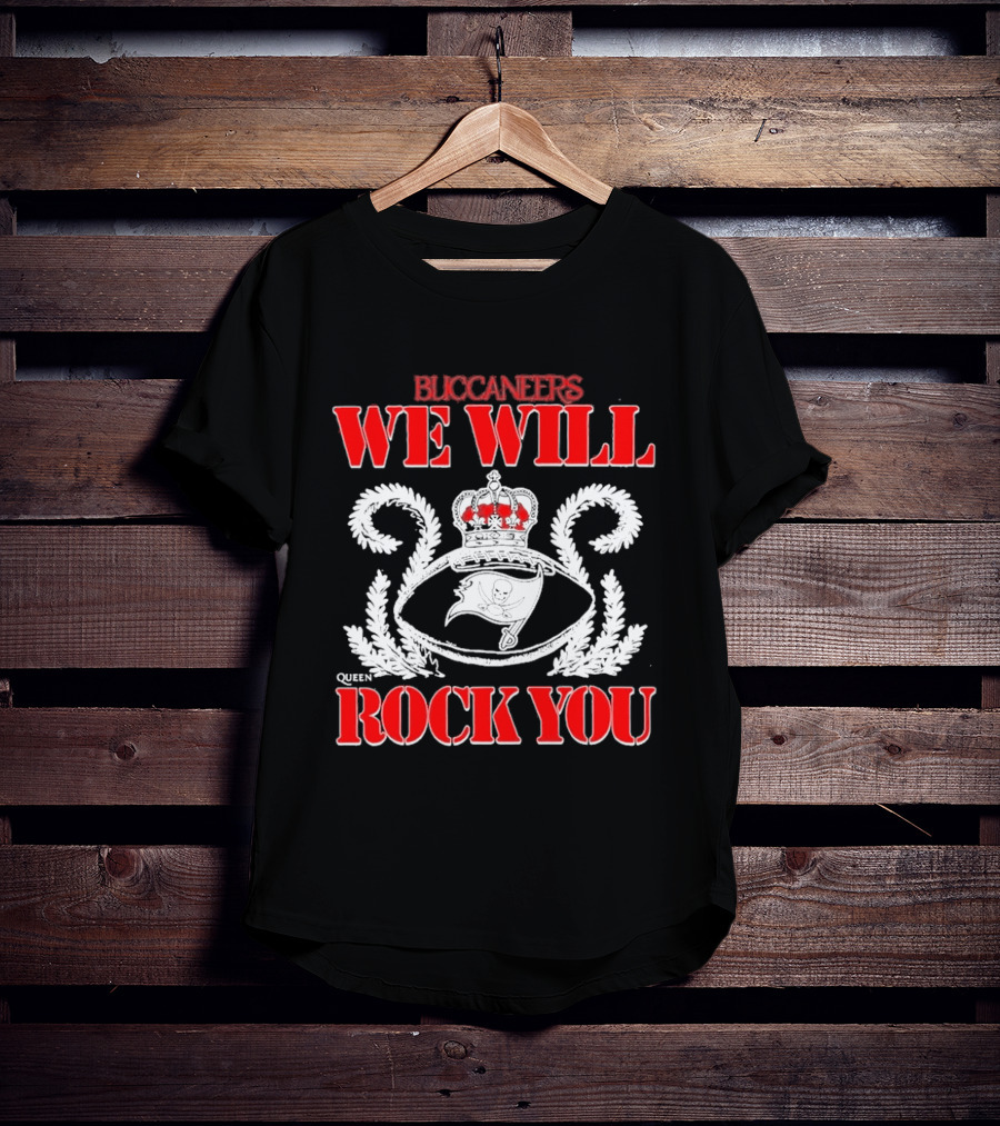 2026 Tampa Bay Buccaneers We Will Rock You Queen Tri Blend T-Shirt