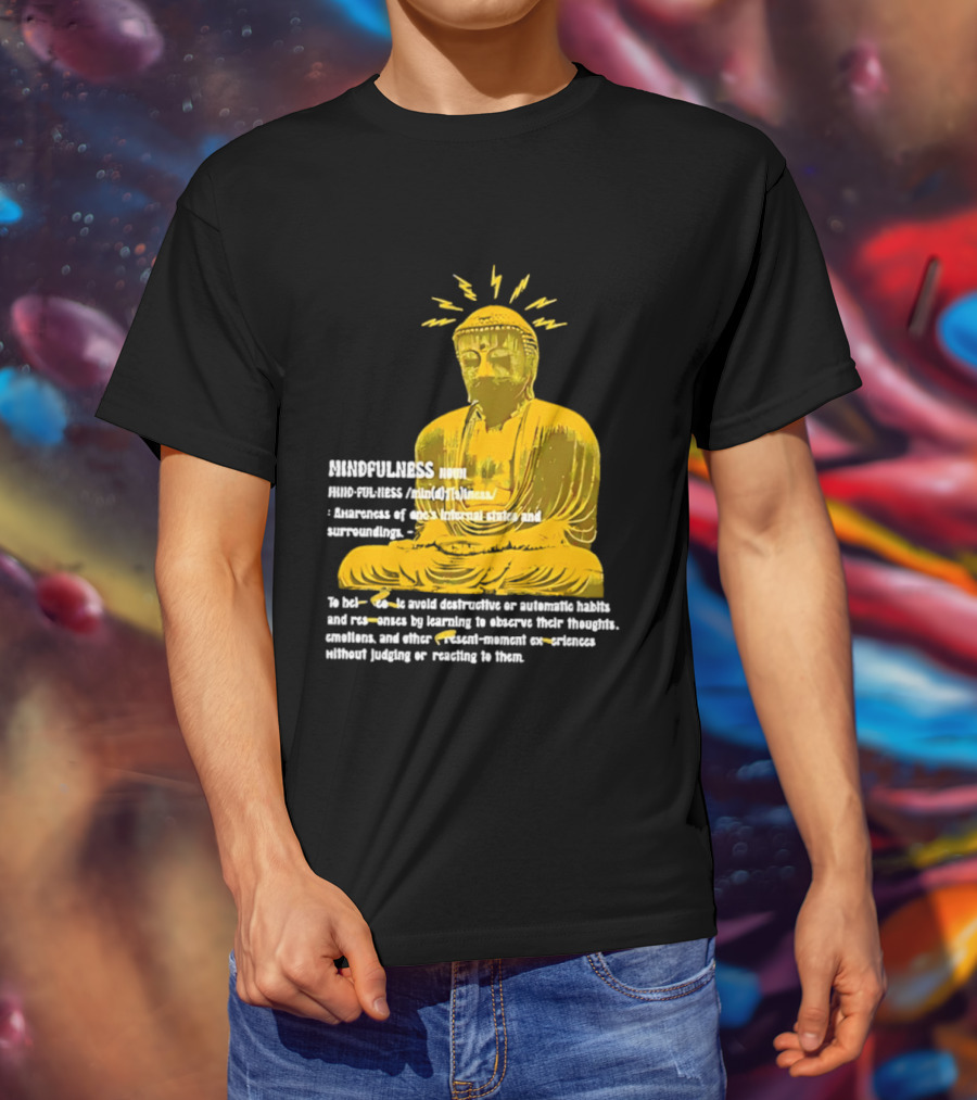 Mindfulness Buddha Awareness Internal States Surroundings Meditation T-Shirt