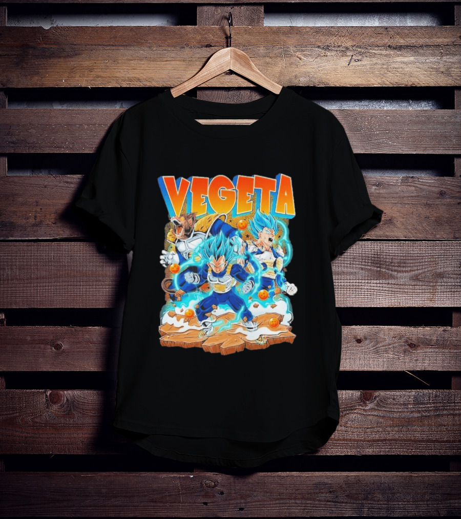 Vegeta Super Saiyan Blue Power Dragon Ball Glorious Combat Scene T-Shirt