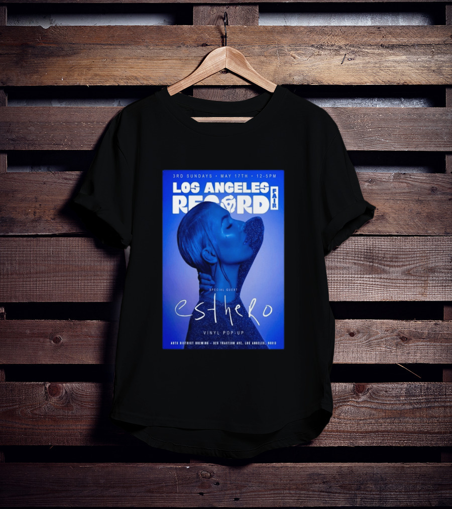 Los Angeles Record Fair May 17 Special Guest Esthero Vinyl Pop Up Arts District Brewing T-Shirt