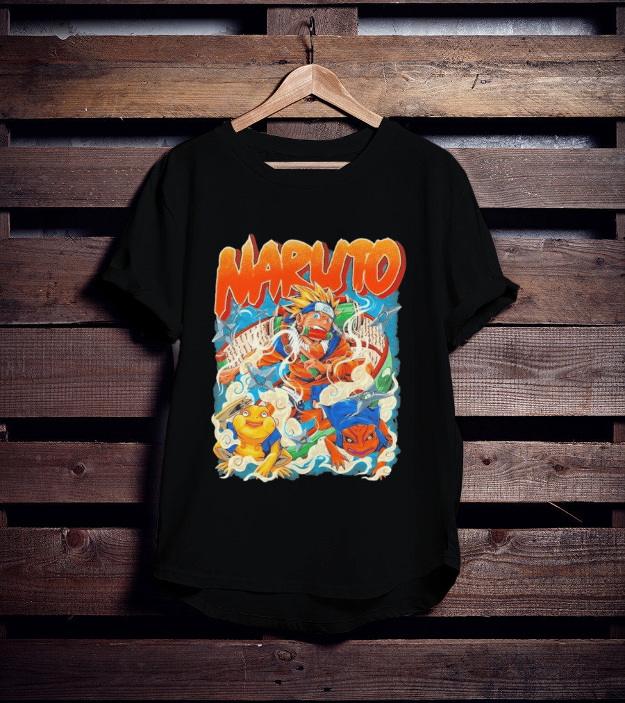 Naruto Uzumaki Toad Summoning Adventure Anime Ninja T-Shirt