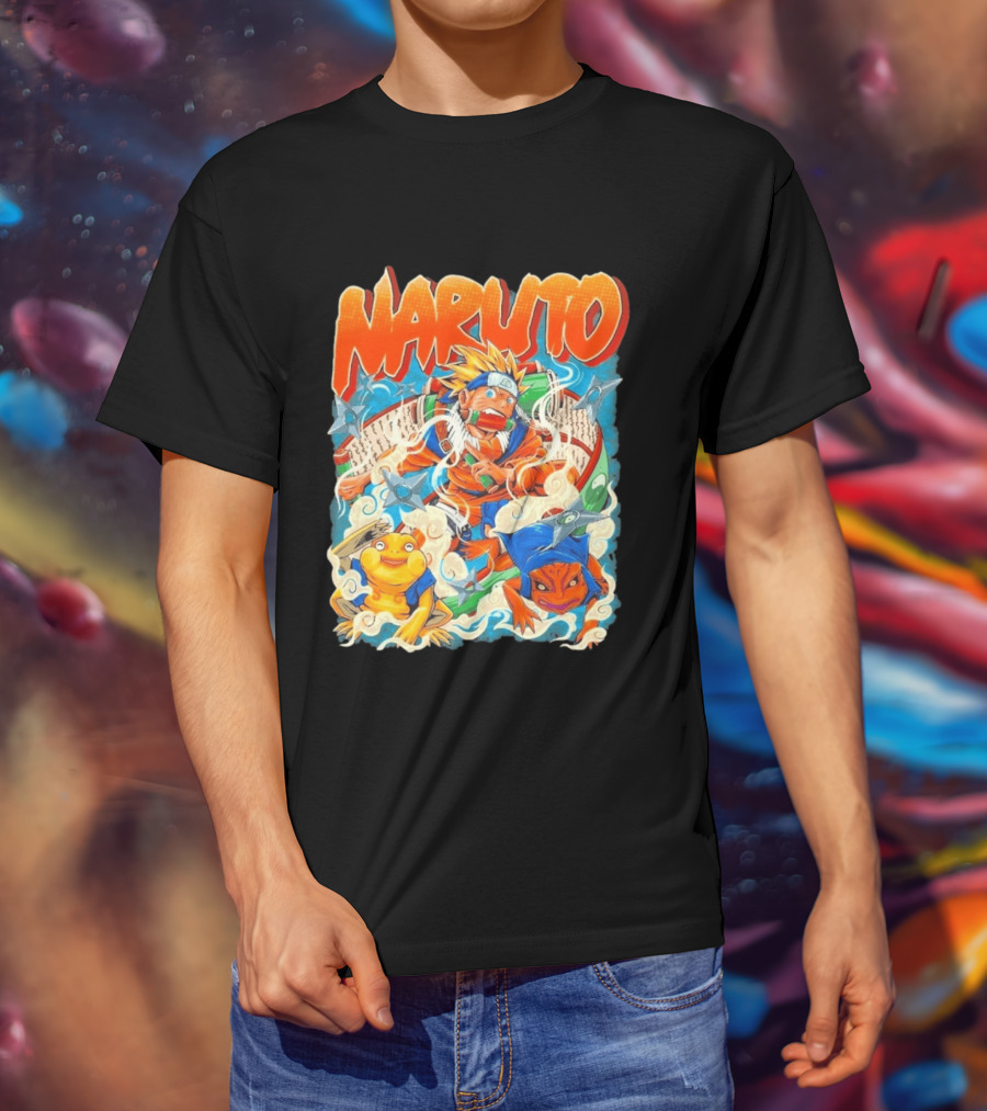 Naruto Uzumaki Toad Summoning Adventure Anime Ninja T-Shirt