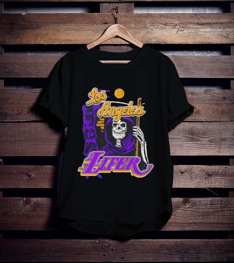 Los Angeles Lakers Lifer You Can't Guard Me Skeleton Basketball T-Shirt