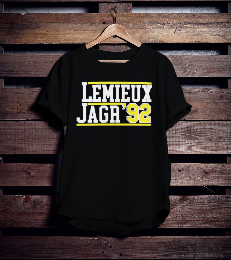 Lemieux Jagr '92 Retro Sports Memorabilia T-Shirt