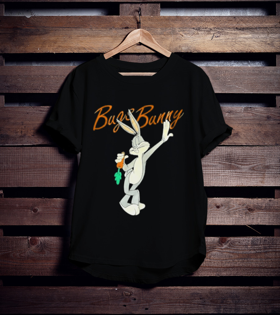 Looney Tunes Bugs Bunny Carrot Character Retro Animation T-Shirt
