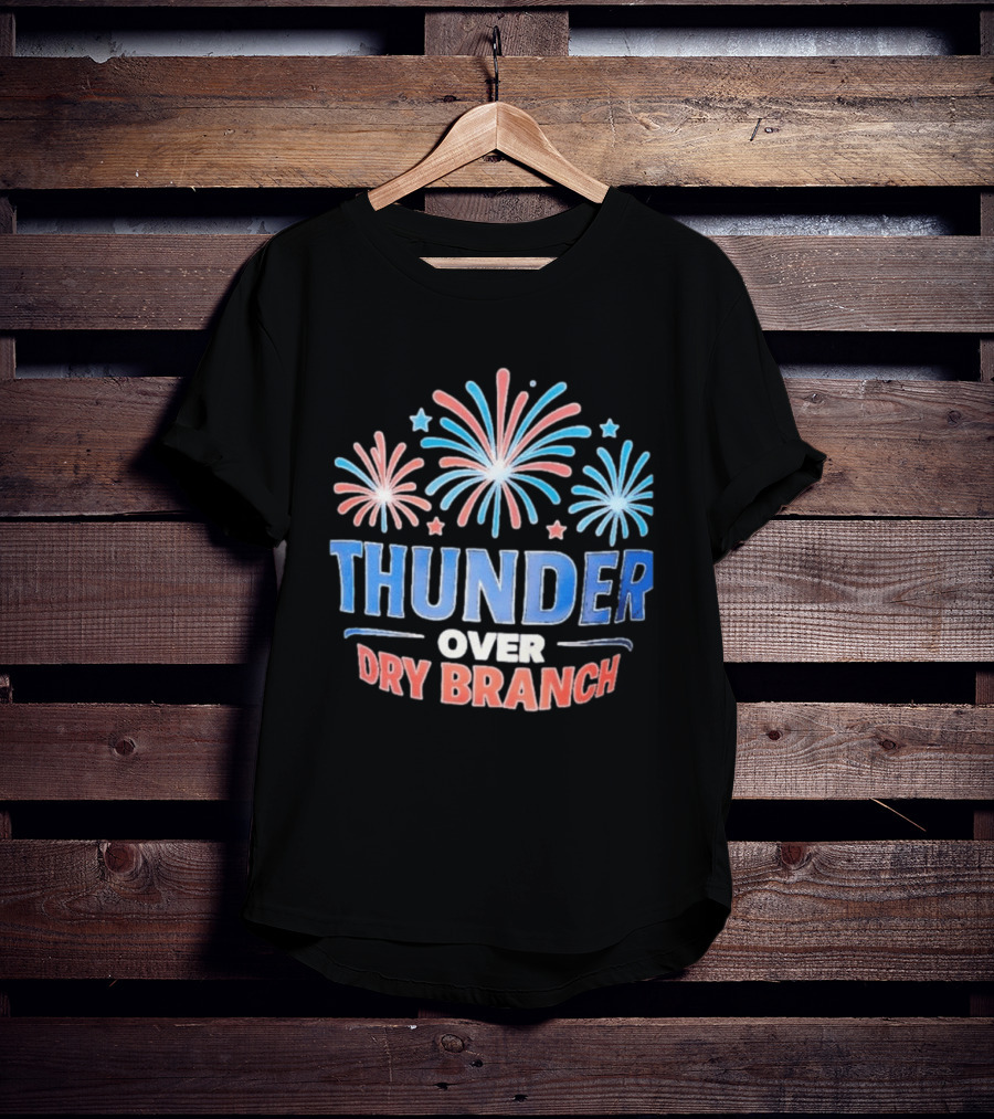 Thunder Over Dry Branch Fireworks Celebration Stars T-Shirt