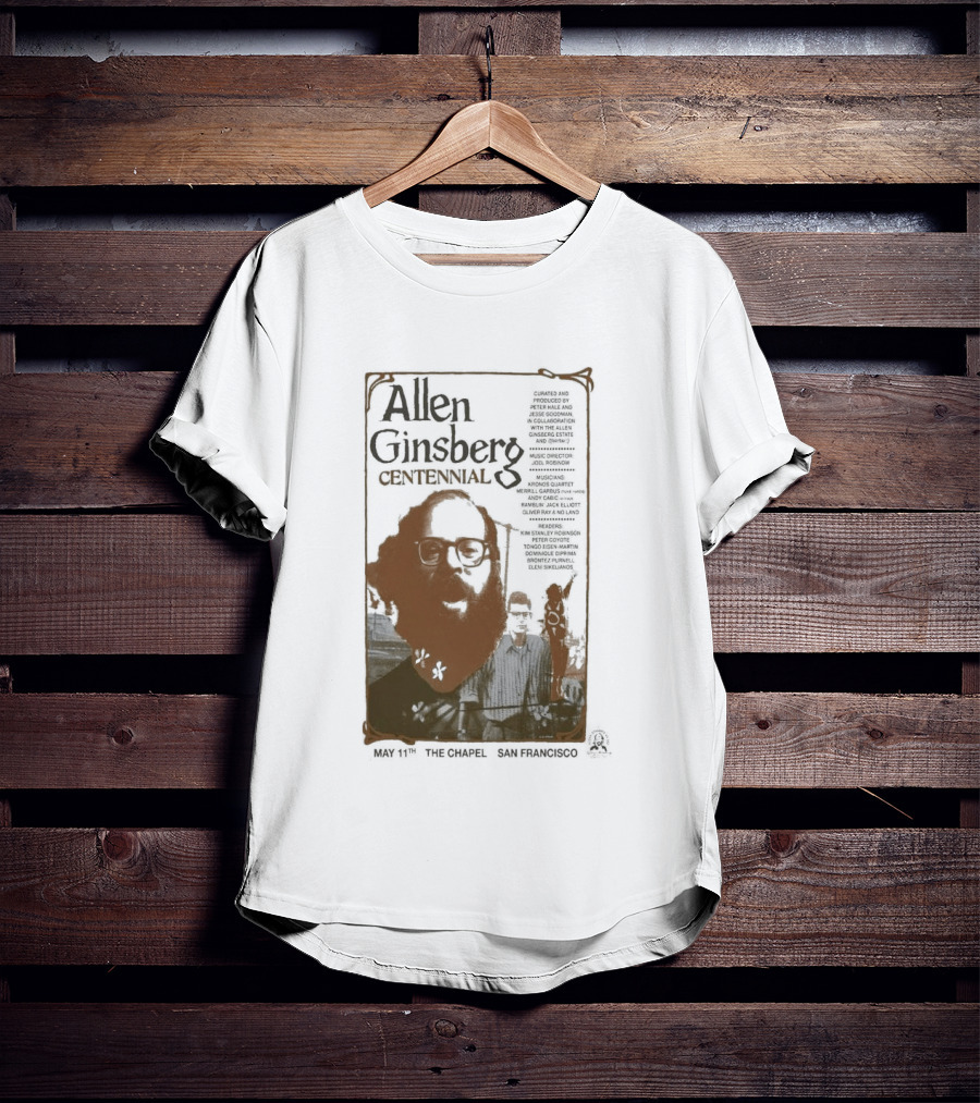 Allen Ginsberg Centennial May 11 2026 The Chapel San Francisco Event T-Shirt