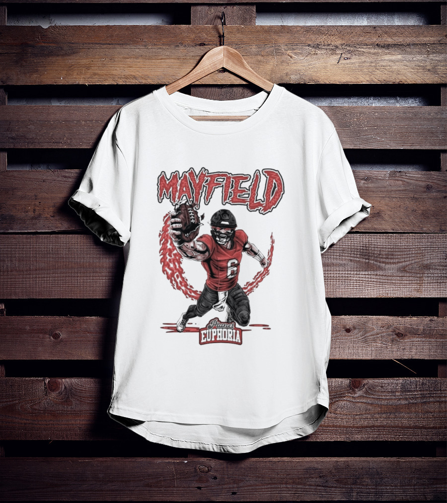 Mayfield Oklahoma Fire Cannon Football T-Shirt