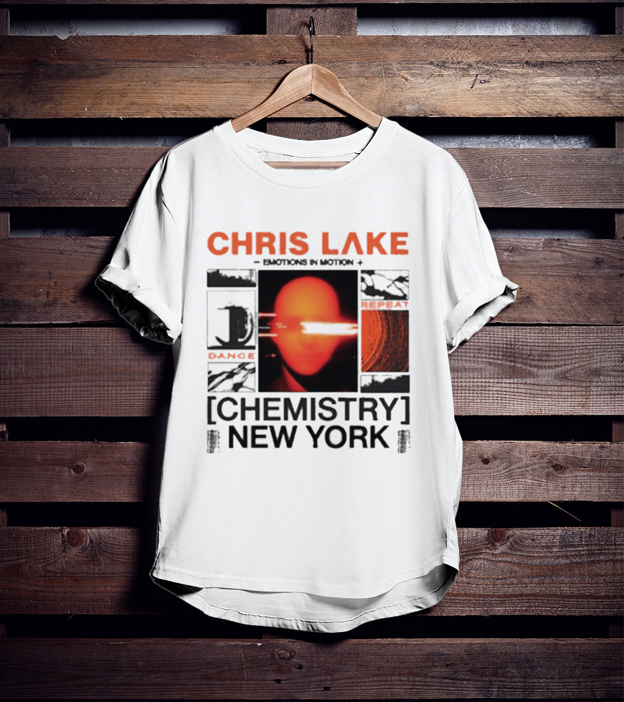 CHRIS LAKE Emotions In Motion Chemistry Dance New York T-Shirt
