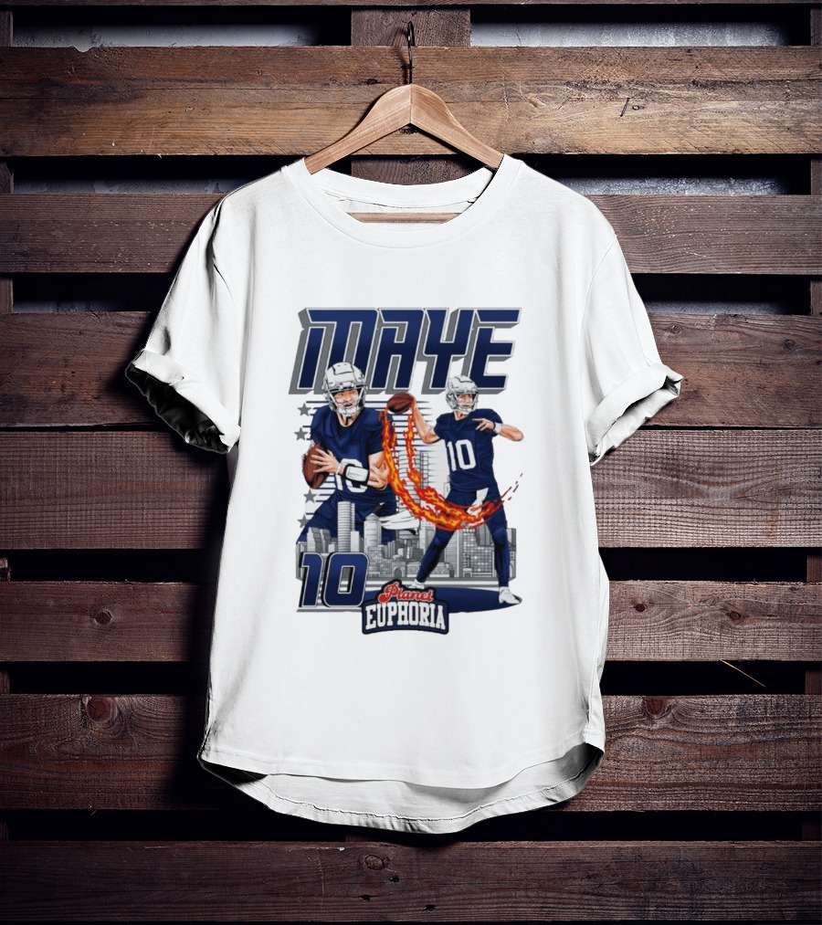 Maye 10 City's Hope Planet Euphoria Football Quarterback T-Shirt