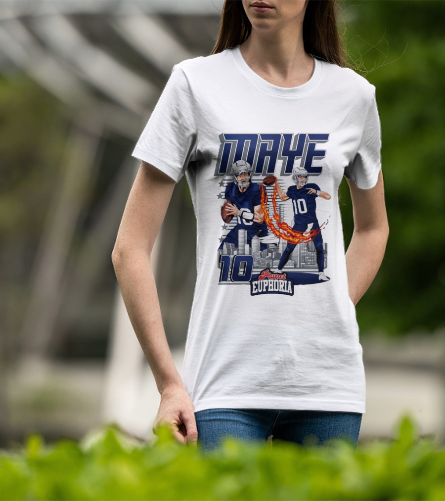 Maye 10 City's Hope Planet Euphoria Football Quarterback T-Shirt