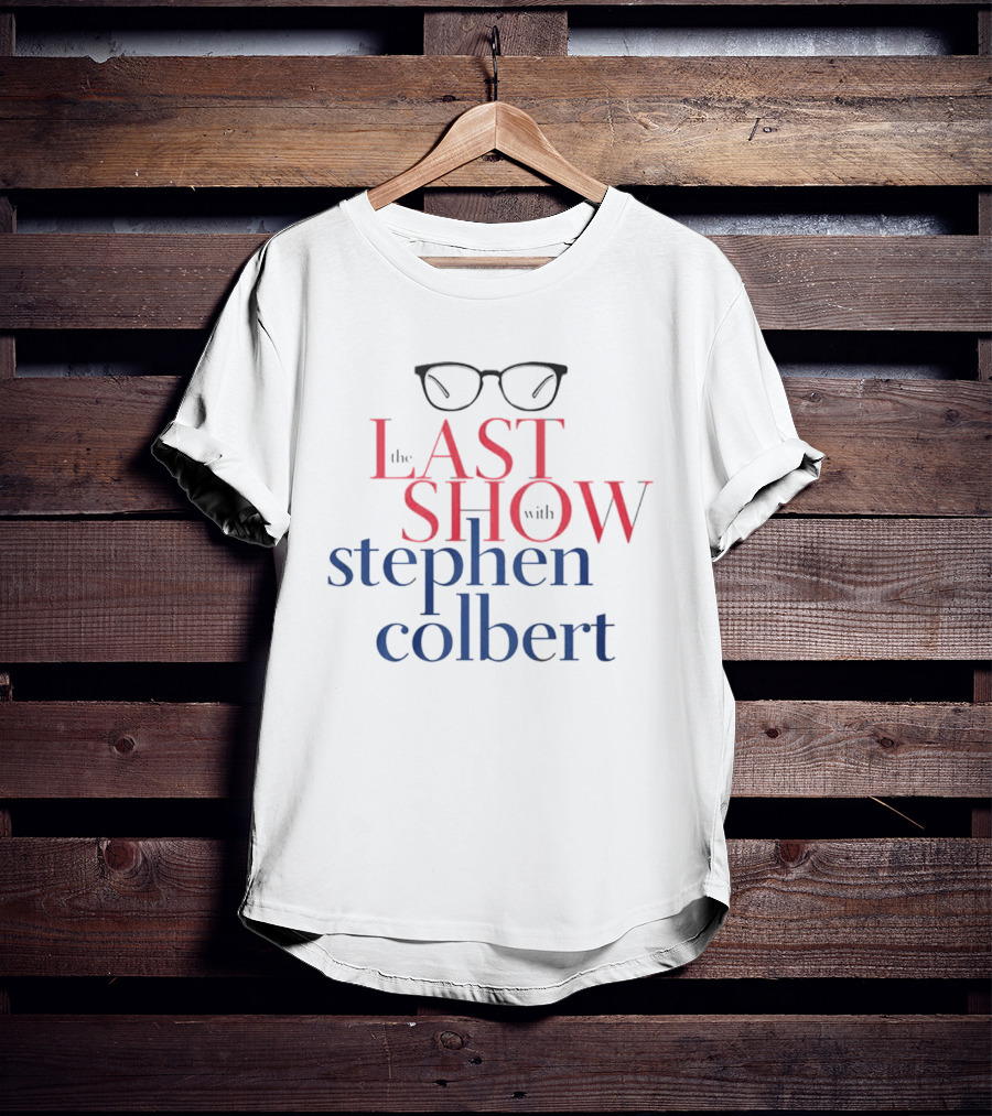The Last Show With Stephen Colbert Glasses T-Shirt