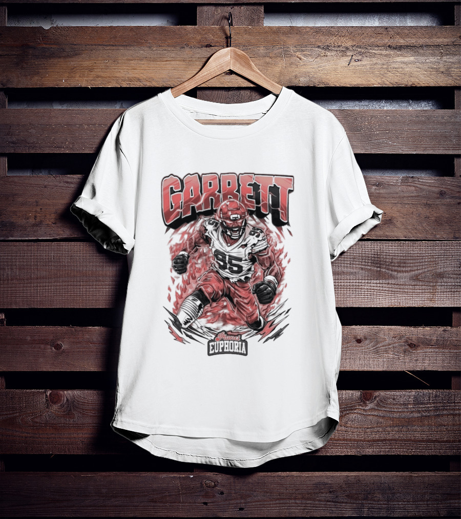 Garrett Inferno Hysteria Fiery Football Warrior T-Shirt