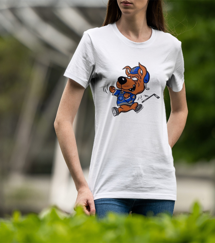 Scrappy Doo Buffalo Sabres Hockey Cartoon T-Shirt